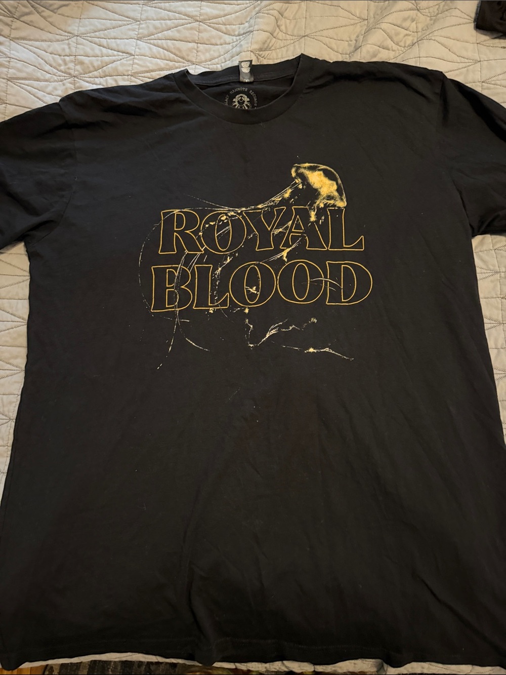 Royal Blood Graphic Tee - Black with Gold Print